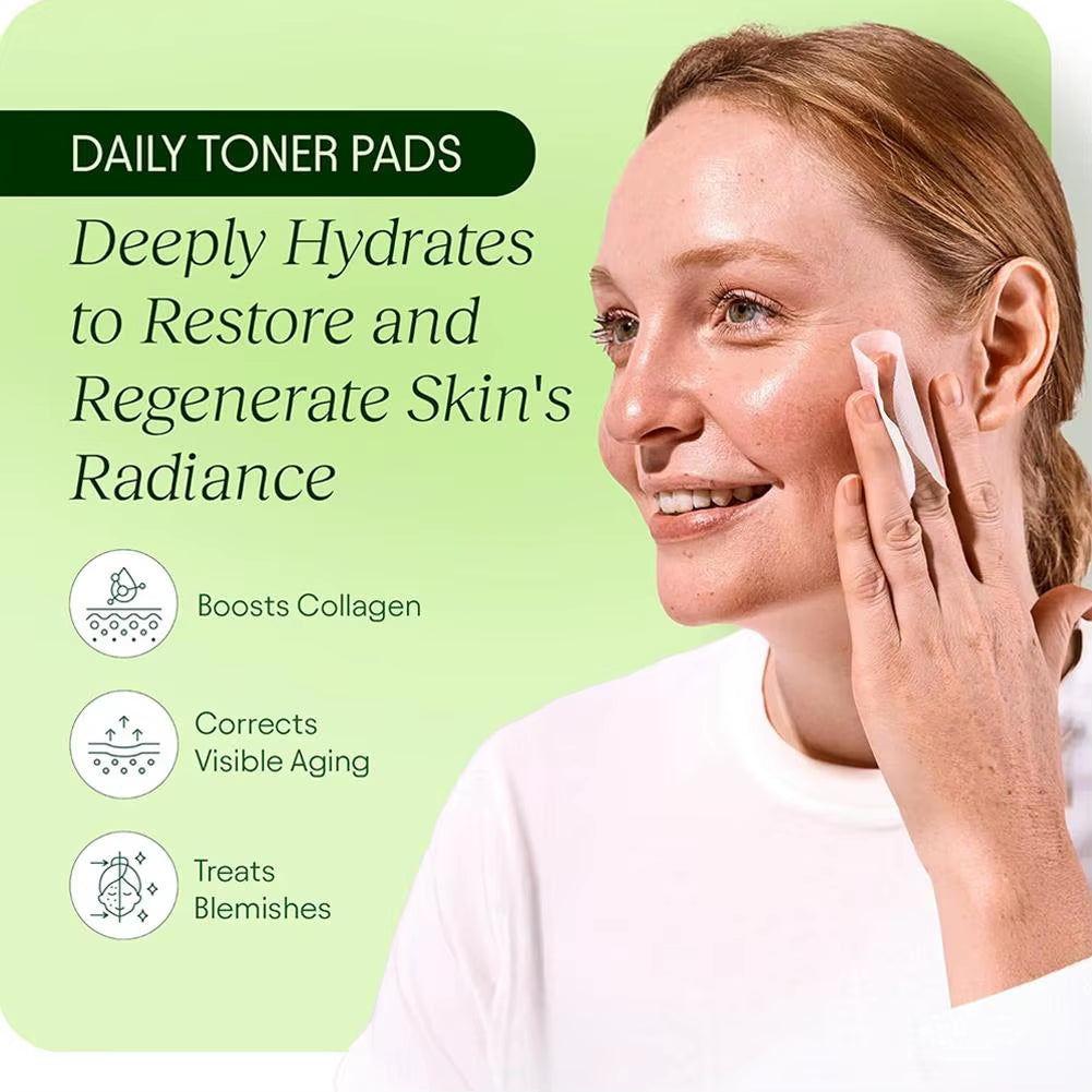 100PAD Centella Asiatica Pads Zur Feuchtigkeitsspendenden Reparatur Beschädigter Haut, Anti-Akne, Verbessert Feine Linien, Gleichmäßiger Hautton, Glatte Gesichtspflege