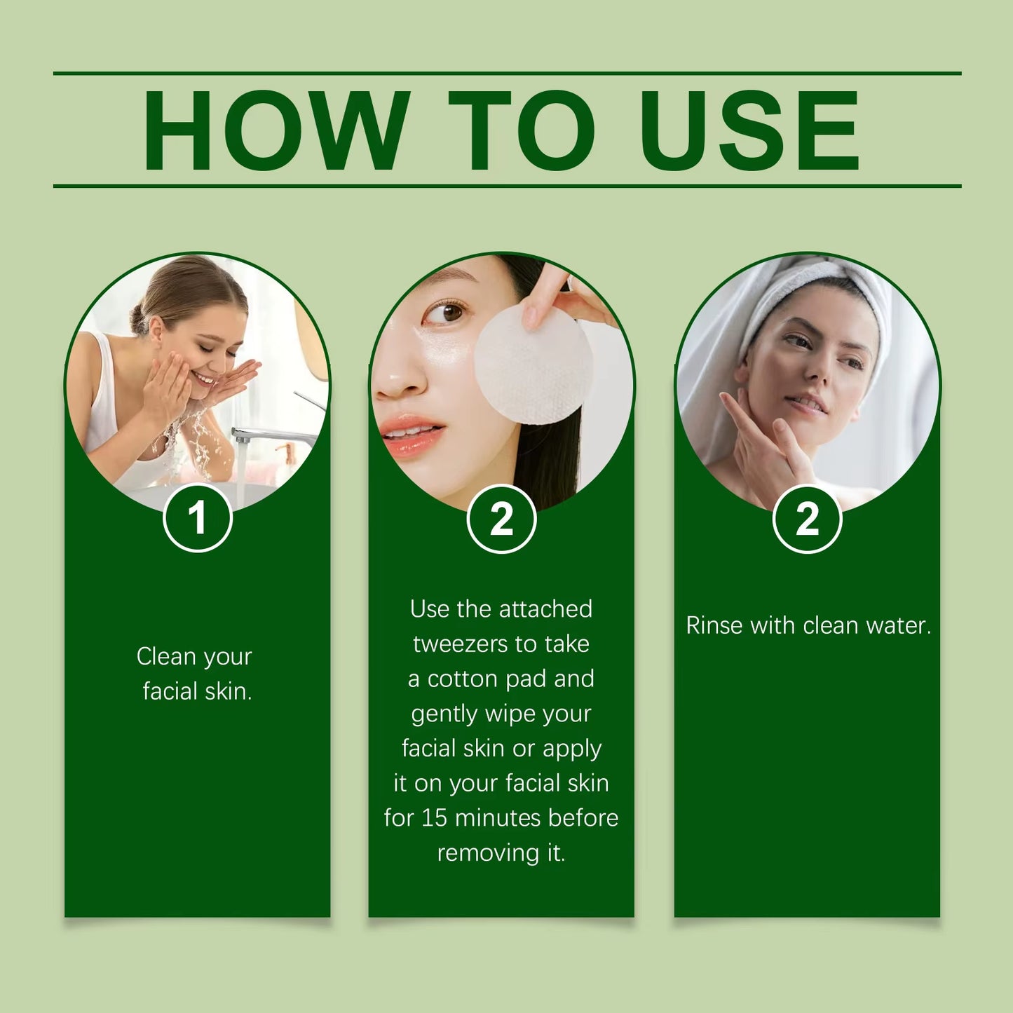 Kollagen-Pad-Gesichtswasser Centella Asiatica, Anti-Aging, Verblasst Feine Linien, Beruhigend, Empfindlich, Minimiert Poren, Saubere Baumwoll-Hautpflege