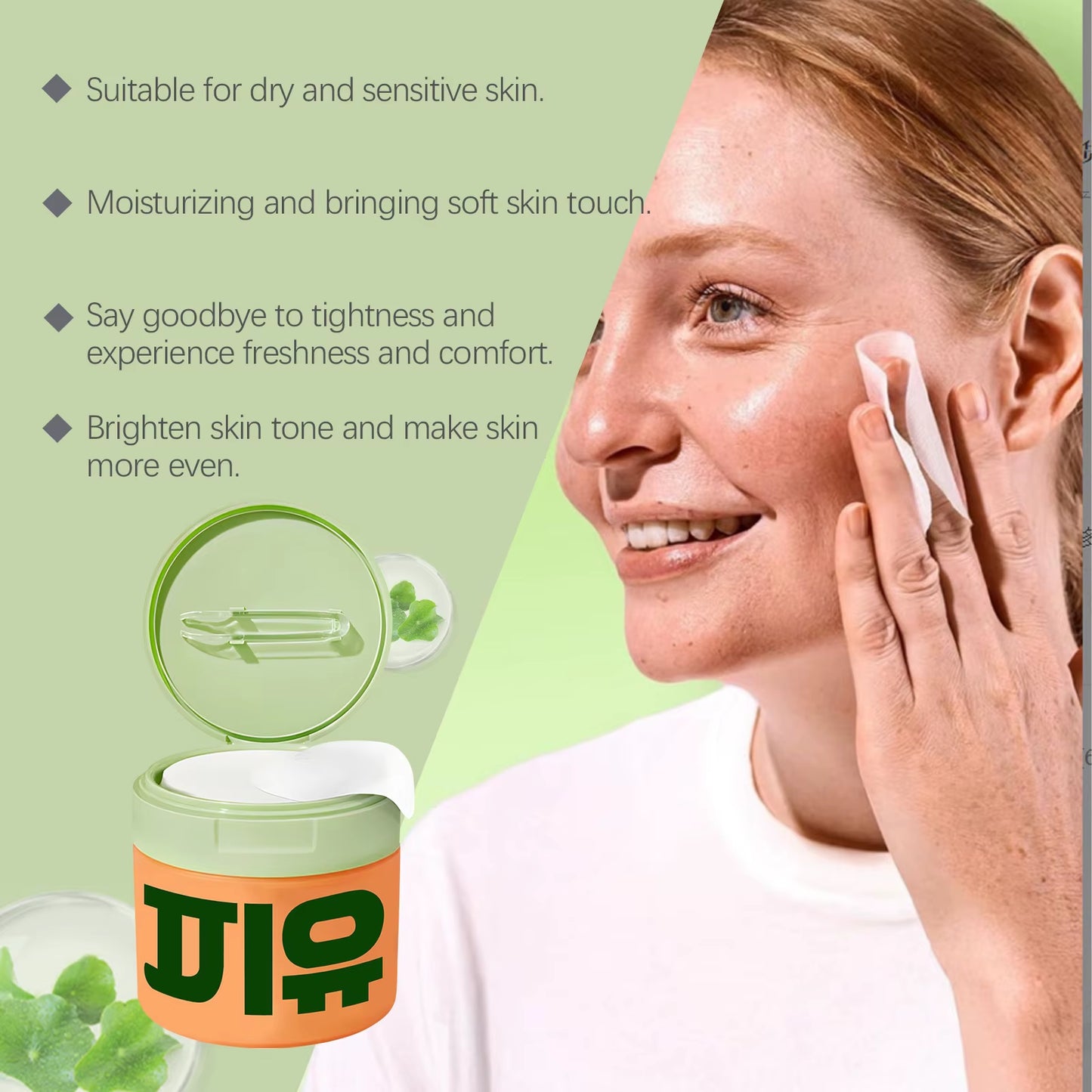 Kollagen-Pad-Gesichtswasser Centella Asiatica, Anti-Aging, Verblasst Feine Linien, Beruhigend, Empfindlich, Minimiert Poren, Saubere Baumwoll-Hautpflege